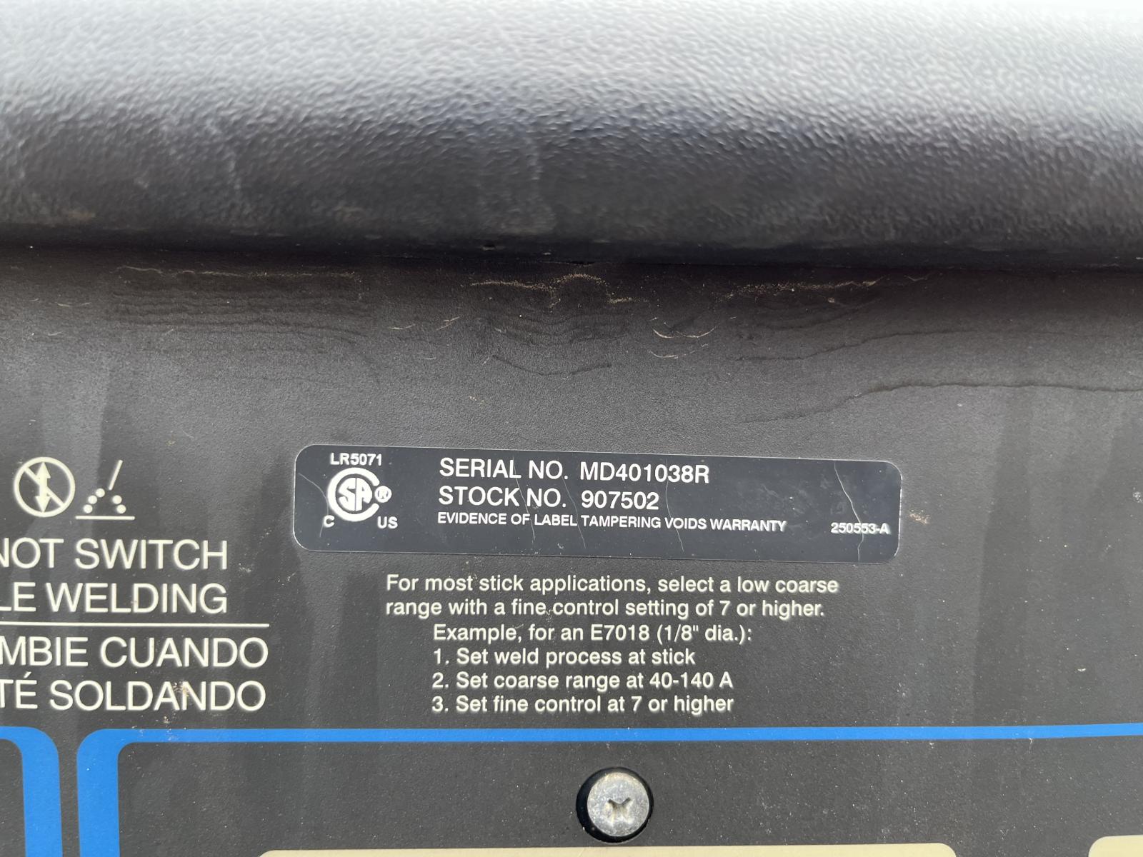 ./imagenes/INVOICE/2019/18159/MILLER BOBCAT 250 (12).JPG